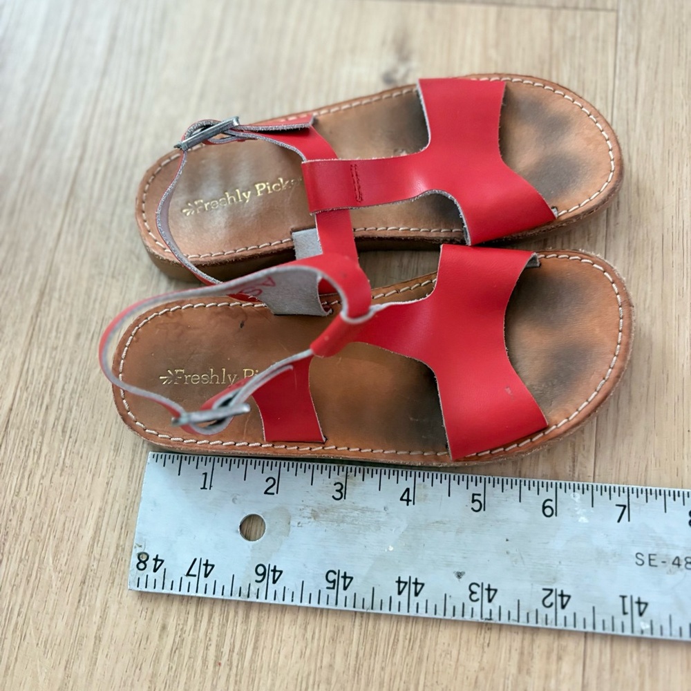 Freshly Picked Vibrant Red Kids Sandals